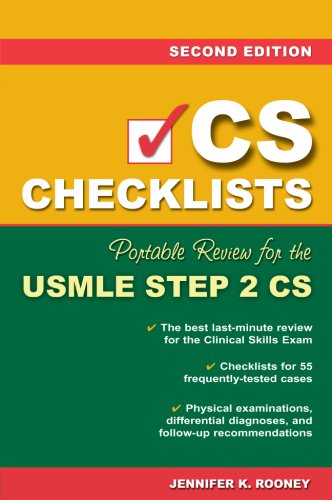 CS Checklists: Portable Review for the USMLE Step 2 CS, Second Edition  2nd 2007 (Revised) 9780071488235 Front Cover