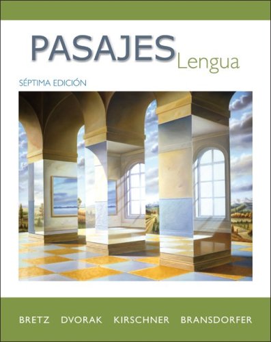 Pasajes: Lengua (Student Edition)  7th 2010 (Student Manual, Study Guide, etc.) 9780073385235 Front Cover