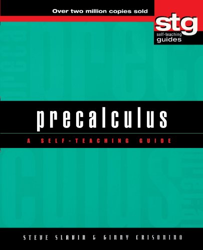 Precalculus A Self-Teaching Guide  2001 9780471378235 Front Cover