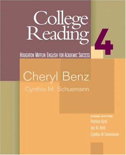 College Reading 4 English for Academic Success  2006 9780618230235 Front Cover