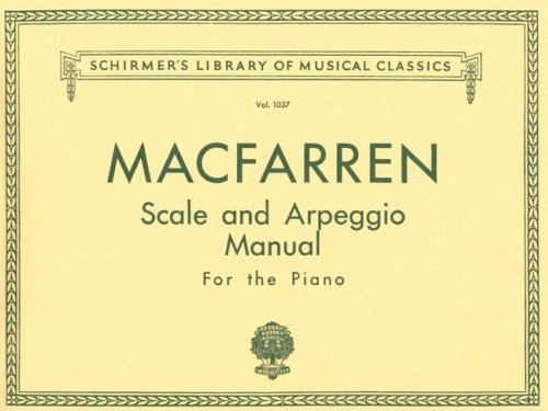 Scale and Arpeggio Manual Schirmer Library of Classics Volume 1037 Piano Technique N/A 9780793572236 Front Cover