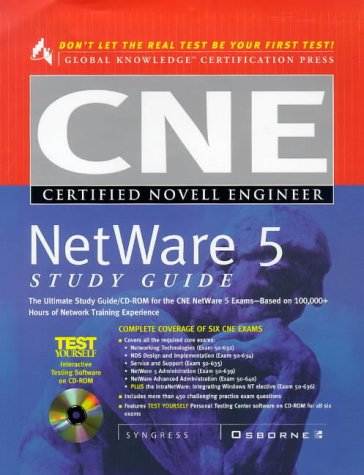 CNE NetWare 5 Study Guide  1999 (Student Manual, Study Guide, etc.) 9780072119237 Front Cover