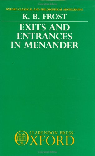Exits and Entrances in Menander   1988 9780198147237 Front Cover