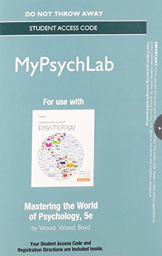Mastering the World of Psychology  5th 2014 9780205968237 Front Cover