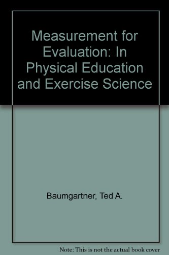 MEASUREMENT F/EVAL.IN P.E.+EXE 6th 1999 9780072505238 Front Cover