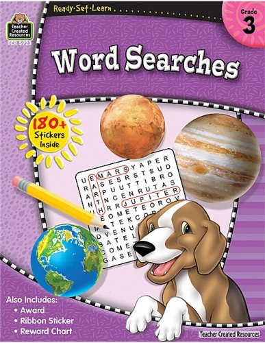 Ready-Set-Learn: Word Searches Grd 3   2008 9781420659238 Front Cover