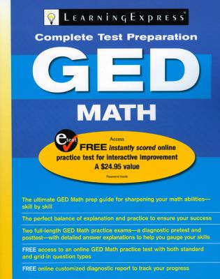 GED Math   2008 9781576856239 Front Cover