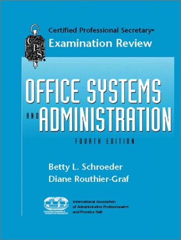 CPS Examination Review for Office Systems and Administration  4th 2001 9780130843241 Front Cover