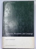 Intonation, Perception, and Language  N/A 9780262120241 Front Cover