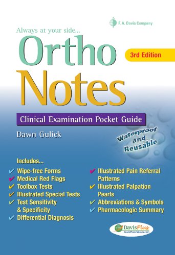 Ortho Notes Clinical Examination Pocket Guide 3rd 2013 (Revised) 9780803638242 Front Cover