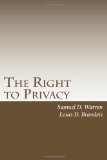 Right to Privacy With 2010 Foreword by Steven Alan Childress  2010 9781452819242 Front Cover