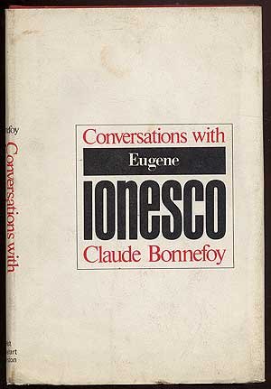 Conversations with Eugene Ionesco  1971 9780030810244 Front Cover