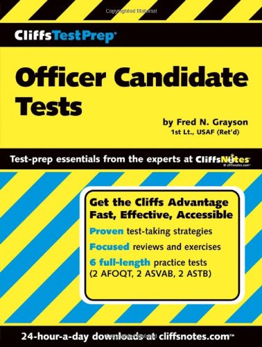 CliffsTestPrep Officer Candidate Tests   2004 9780764568244 Front Cover