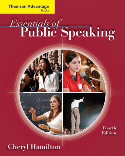 Essentials of Public Speaking  4th 2009 (Revised) 9780495504245 Front Cover