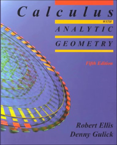 Calculus with Analytic Geometry 5th 1994 9780030442247 Front Cover