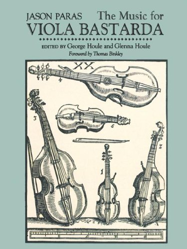 Music for Viola Bastarda   1986 (Facsimile) 9780253388247 Front Cover