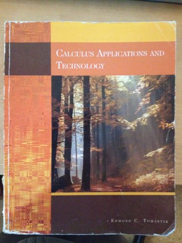 Calculus Applications and Technology  N/A 9781111030247 Front Cover