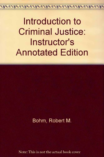 Introduction to Criminal Justice 2nd 1999 9780028028248 Front Cover
