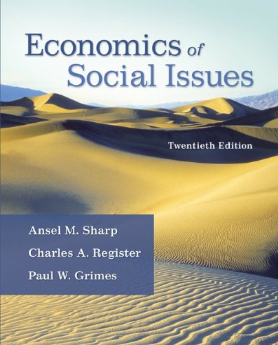 Economics of Social Issues  20th 2013 9780073523248 Front Cover
