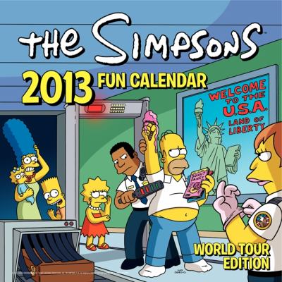 Simpsons 2013 Fun Calendar  N/A 9780062115249 Front Cover