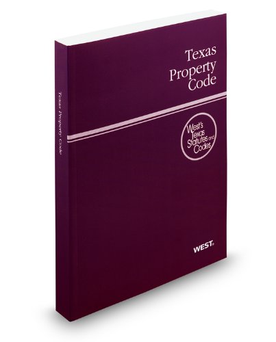 Texas Property Code 2010: With Tables and Index  2009 9780314988249 Front Cover