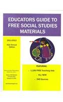 Educators Guide to Free Social Studies Materials 2011-2012:  2011 9780877085249 Front Cover