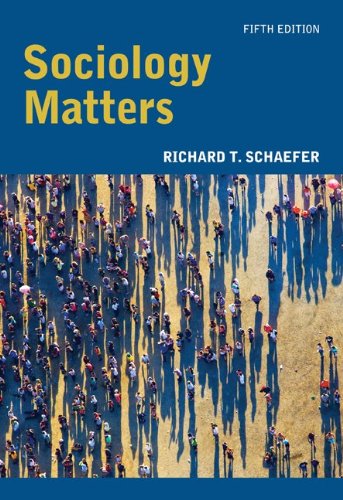 Sociology Matters  5th 2012 9780073528250 Front Cover