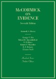 Evidence, 7th (Hornbook Series)  7th 2014 (Revised) 9780314290250 Front Cover