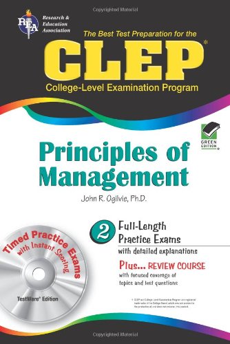 CLEP Principles of Management The Best Test Preparation for the CLEP N/A 9780738601250 Front Cover