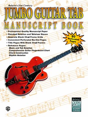 Belwin's 21st Century Jumbo Guitar TAB Manuscript Book   1999 9780769292250 Front Cover