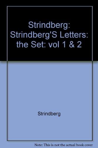 Strindberg's Letters   1992 9780226777252 Front Cover