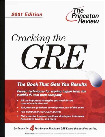 Cracking the GRE 2001 N/A 9780375756252 Front Cover
