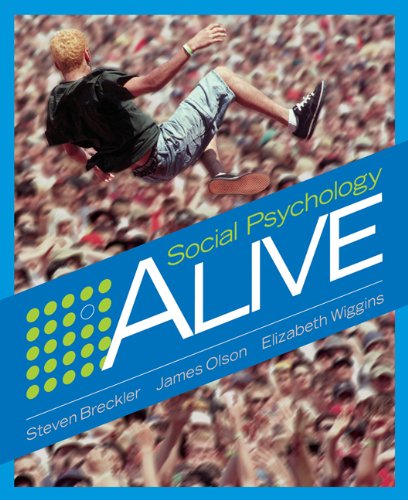 SOCIAL PSYCHOLOGY ALIVE-W/CD 1st 9780495025252 Front Cover