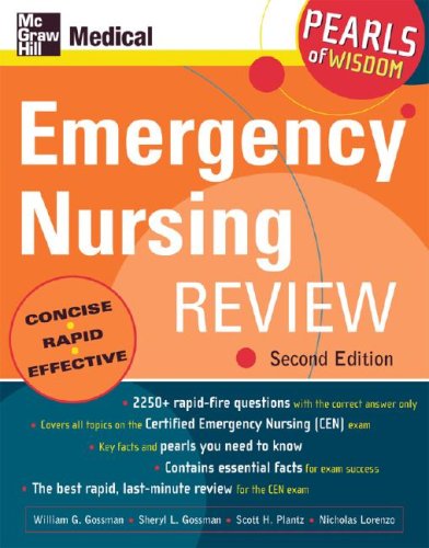 Emergency Nursing Review: Pearls of Wisdom, Second Edition  2nd 2006 9780071464253 Front Cover