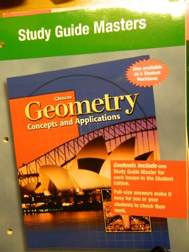 Geometry: Concepts and Applications 2004 Study Guide Masters N/A 9780028348254 Front Cover