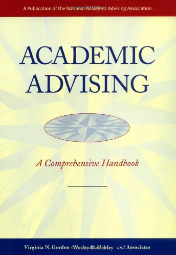 Academic Advising A Comprehensive Handbook  2000 (Handbook (Instructor's)) 9780787950255 Front Cover