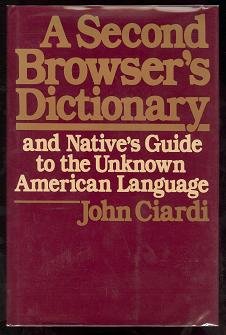Second Browser's Dictionary   1983 9780060151256 Front Cover
