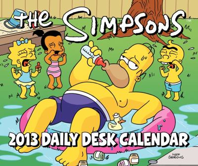 Simpsons 2013 Daily Desk Calendar  N/A 9780062115256 Front Cover