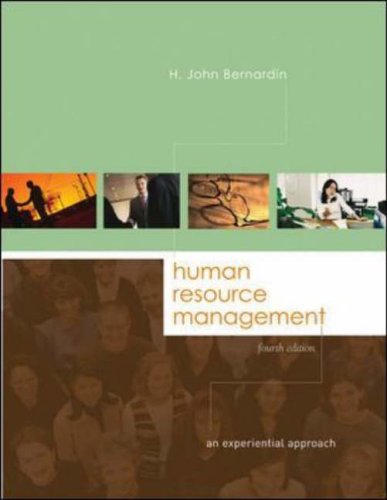 Human Resource Management An Experiential Approach 4th 2007 (Revised) 9780072987256 Front Cover