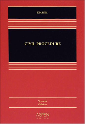 Civil Procedure  7th 2008 (Revised) 9780735569256 Front Cover