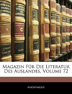 Magazin Für Die Literatur des Auslandes N/A 9781144678256 Front Cover