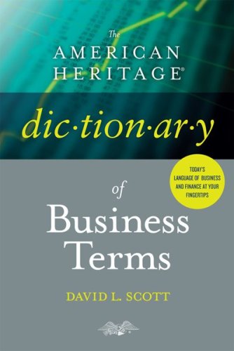 American Heritage Dictionary of Business Terms   2009 (Special) 9780618755257 Front Cover