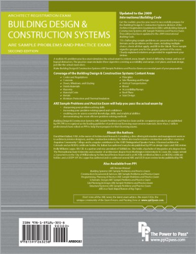 Building Design and Construction Systems: ARE Sample Problems and Practice Exam  2nd 9781591263258 Front Cover