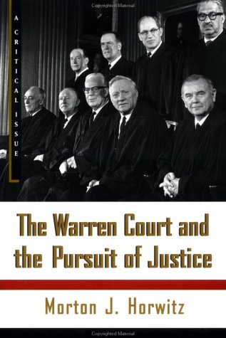 Warren Court and the Pursuit of Justice  N/A 9780809016259 Front Cover