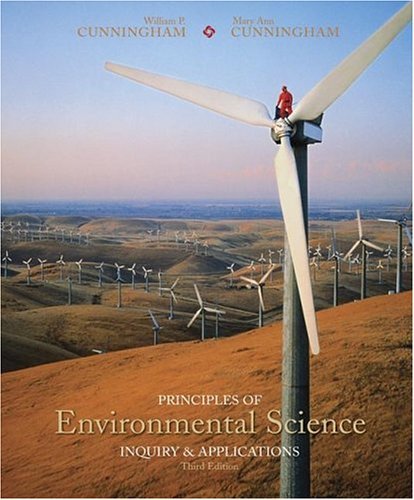 Principles of Environmental Science Inquiry and Applications 3rd 2006 (Revised) 9780073019260 Front Cover