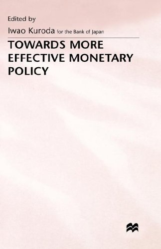 Towards More Effective Monetary Policy   1997 9780312165260 Front Cover