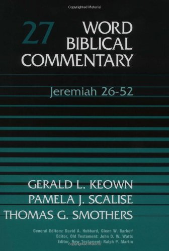 Jeremiah 26-52   1995 9780849902260 Front Cover