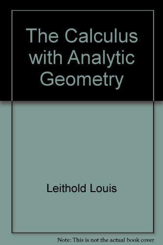 Calculus With Analytic Geometry (Combined) 5th 1986 9780060439262 Front Cover