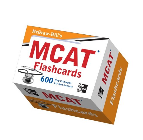 McGraw-Hill's MCAT Flashcards 600 Key Concepts for Test Success  2012 9780071770262 Front Cover