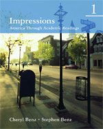 Impressions 1 America Through Academic Readings  2008 9780618410262 Front Cover